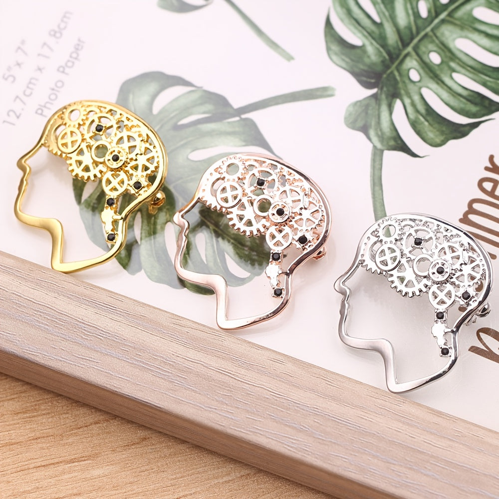 Personality Retro Alloy Thinker Brooch
