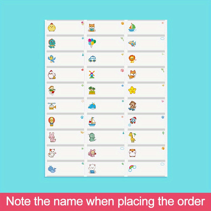 240 Waterproof Name Stickers for Students, Label Books & Supplies