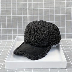 Mens Winter Plush Baseball Cap Warm Casual Thick Hat Gift