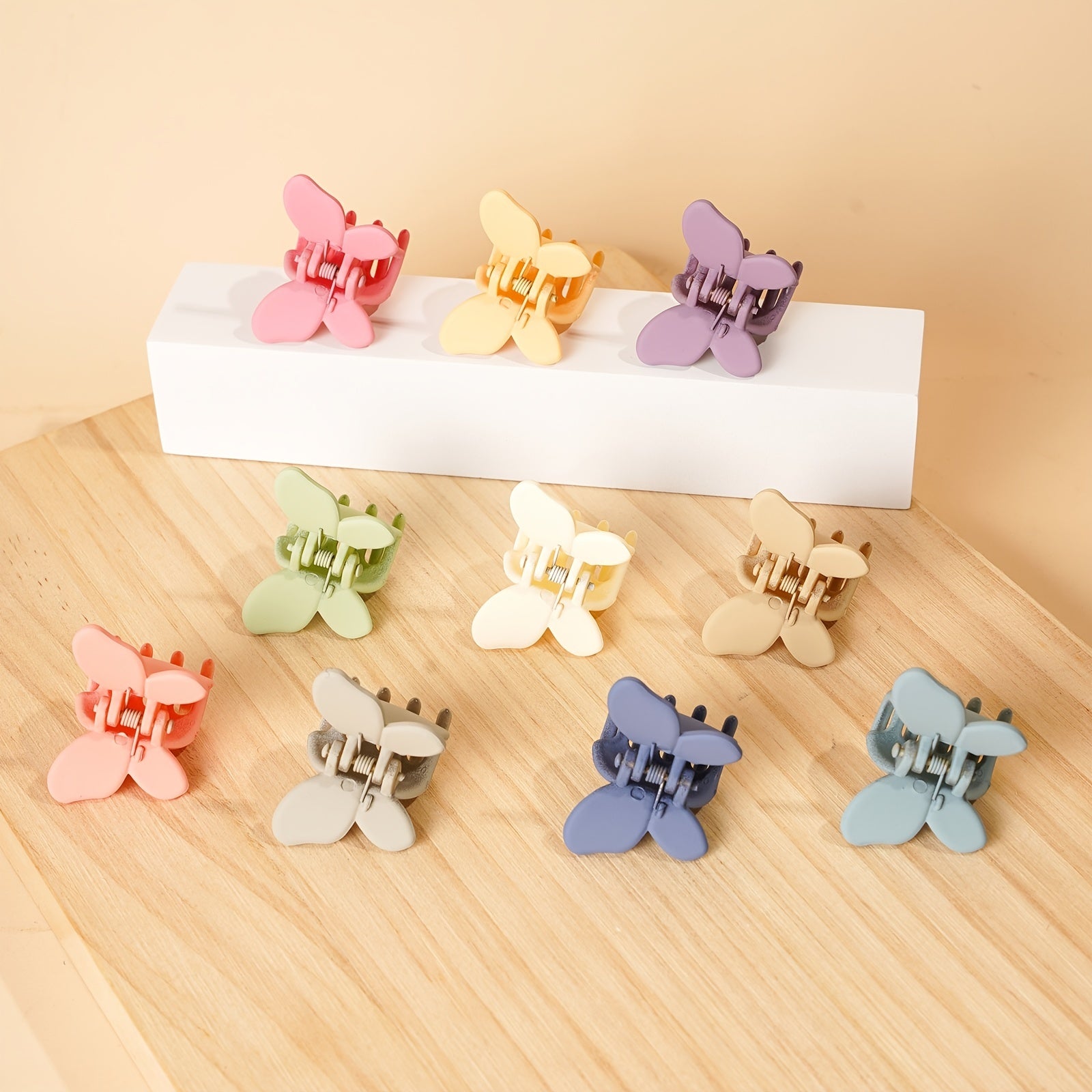 10pcs Butterfly Frosted Small Clips Hair Accessories