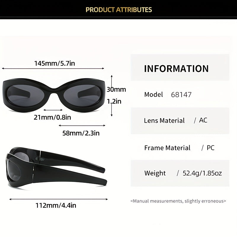 Y2K Wrap Around Sunglasses UV400