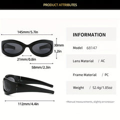 Y2K Wrap Around Sunglasses UV400
