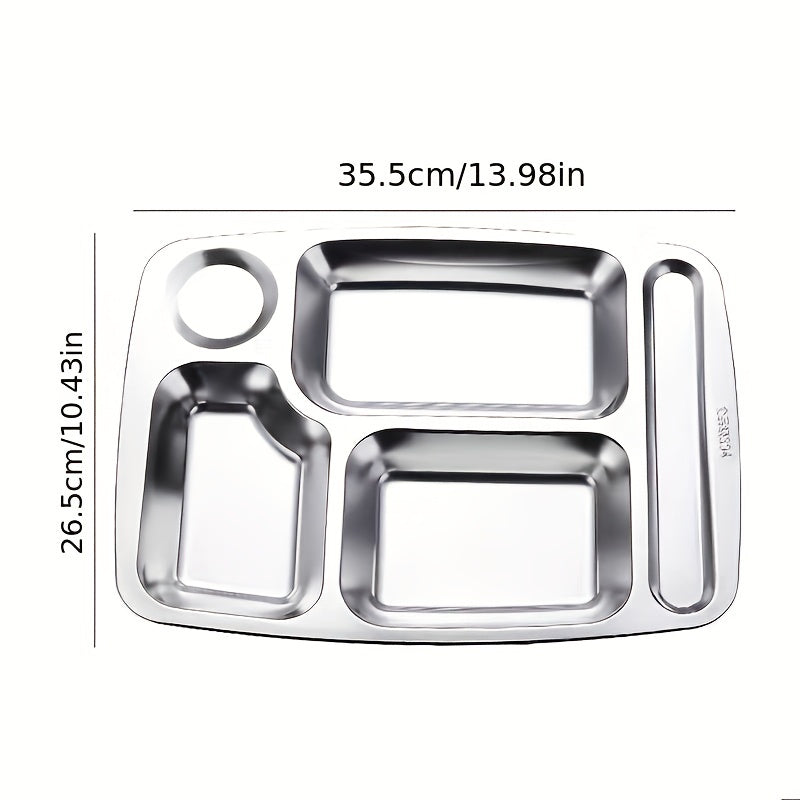 304 Stainless Steel Dinner Plate for Picnic and Weight Loss