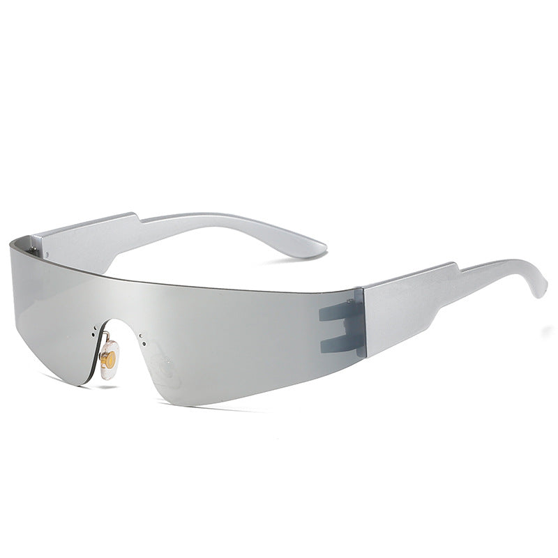 Steampunk Frameless Men Sports Sunglasses