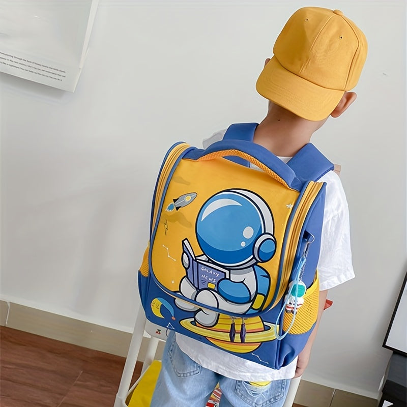 Kids' Cartoon Schoolbag Lightweight Backpack Rabbit Astronaut Kindergarten Bag