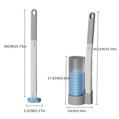 Disposable Toilet Brush Set for Sterile Toilet Cleaning