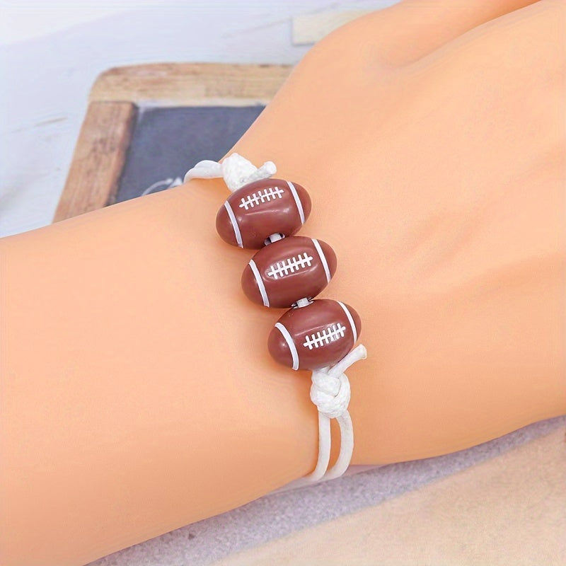 Sports Bracelet for Rugby Baseball Basketball Football Fans