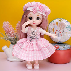 Lovely Couple Dolls Decoration Movable Joint Educational Play Pretend Dolls