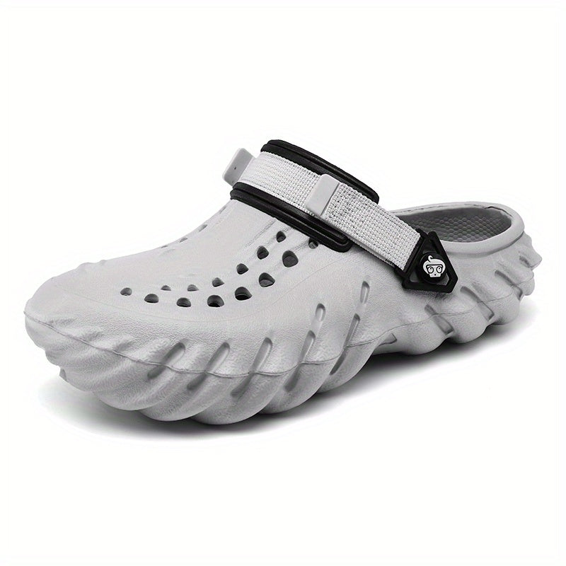 Men's Slip On Breathable Clog Sandals Casual Outdoor Cut Out Walking Shoes