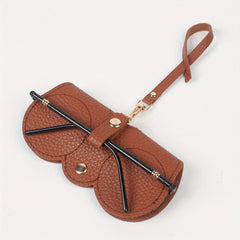 Litchi Embossed Glasses Cover Sunglasses Storage Bag