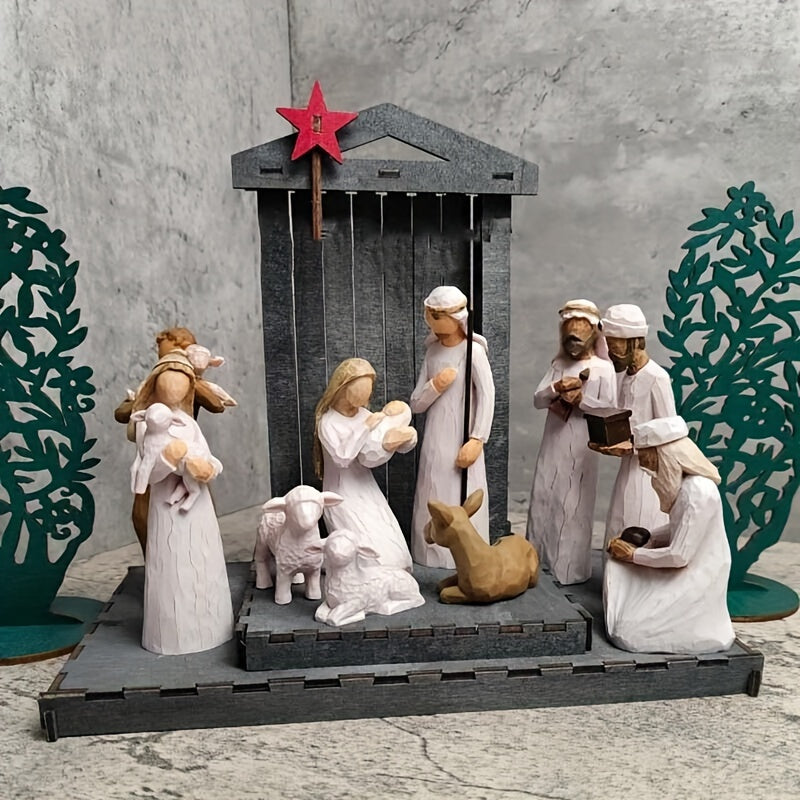 Nativity Song Of Joy Dance Of Life Sculpted Hand Painted Nativity Figures