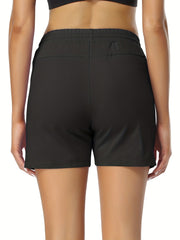 Drawstring Elastic Sports Shorts Summer Running Outdoor Women's Clothing