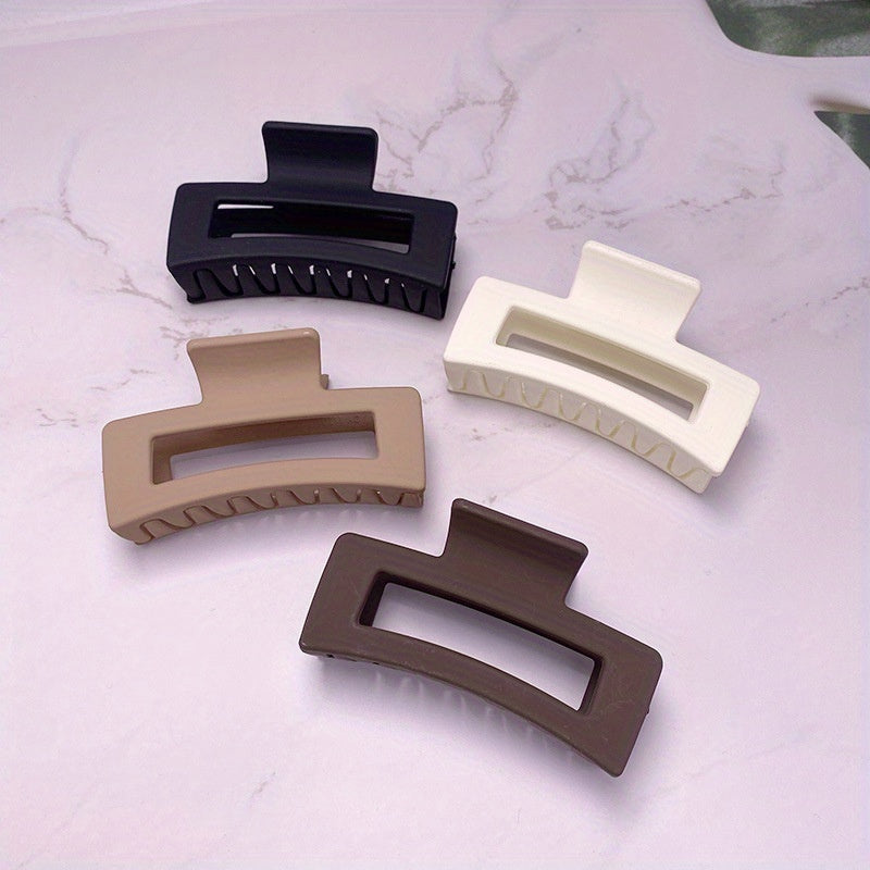 4pcs Matte Hair Claw Clip Thick Hair Non Slip Hair Clips