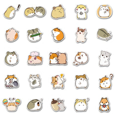 100 Hamster Graffiti Stickers for Notebooks and Cups