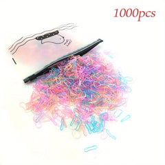 1000 Pcs Kids Hair Ties Elastic Hair Rope Hair Accessories