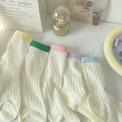 Colorblock Crew Socks Women's Stockings & Hosiery
