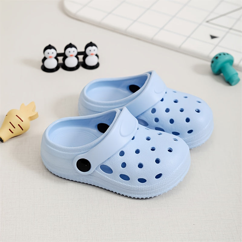 Boy's Solid Clogs Garden Shoes Lightweight Sandals All Seasons