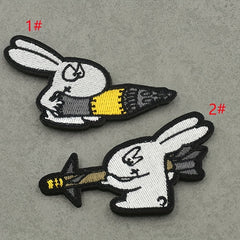 1pc Rabbit Series Patch Embroidered Morale Patches for Bags Uniforms Vests
