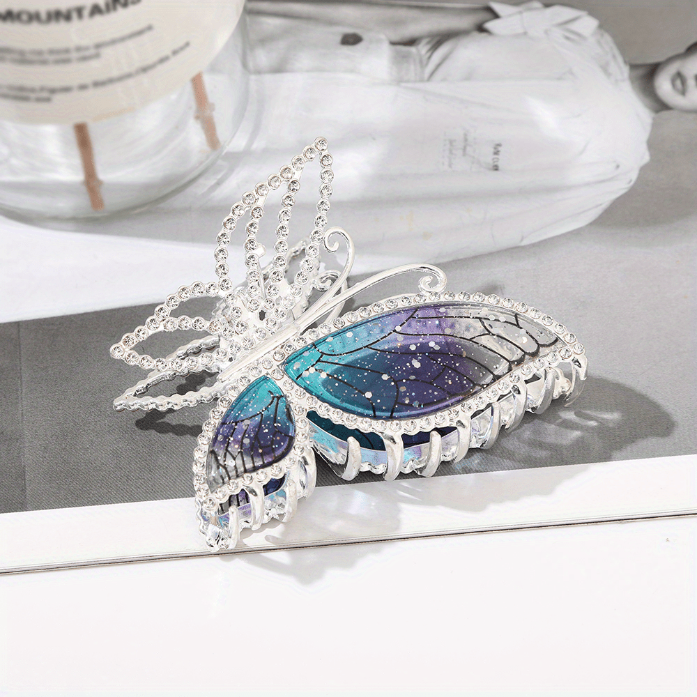 Glitter Rhinestone Hair Claw Clips Strong Hold Barrettes Hair Accessories Women