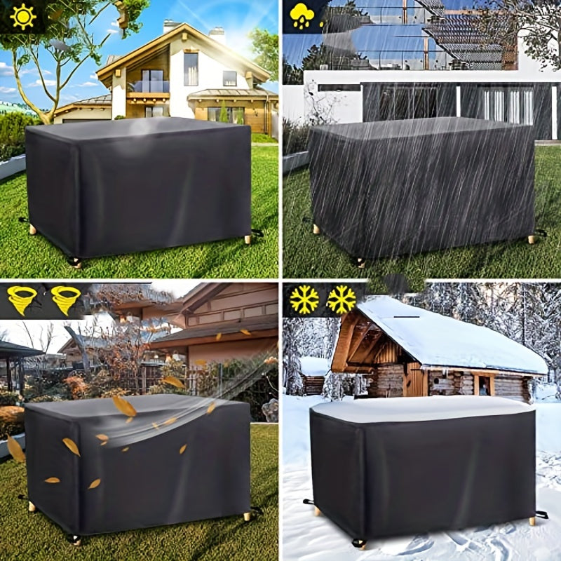 Waterproof Garden Table Cover 420D Oxford Tear Resistant Furniture Cover