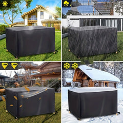 Waterproof Garden Table Cover 420D Oxford Tear Resistant Furniture Cover