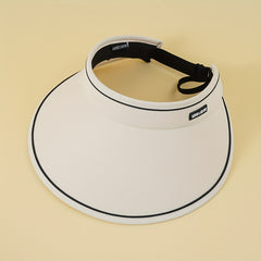 Wide Brim Visor Hat Solid Outdoor Sunscreen Sun Hats Breathable UV Protection