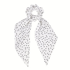 Boho Polka Dot Pattern Scarf Scrunchies Hair Tie Hair Rope Hair Scarves