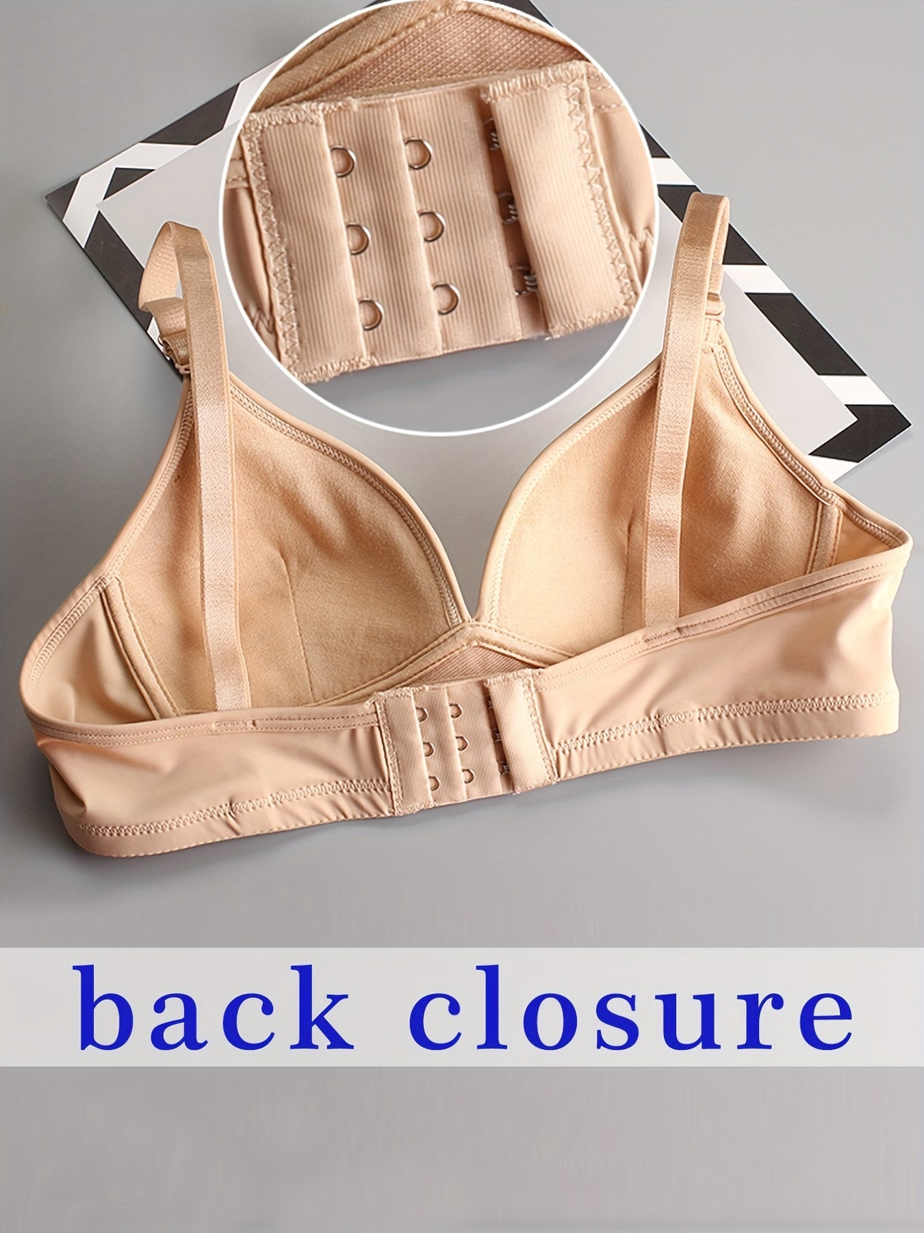 3pcs Wireless T Shirt Bras Comfy & Breathable Women's Lingerie