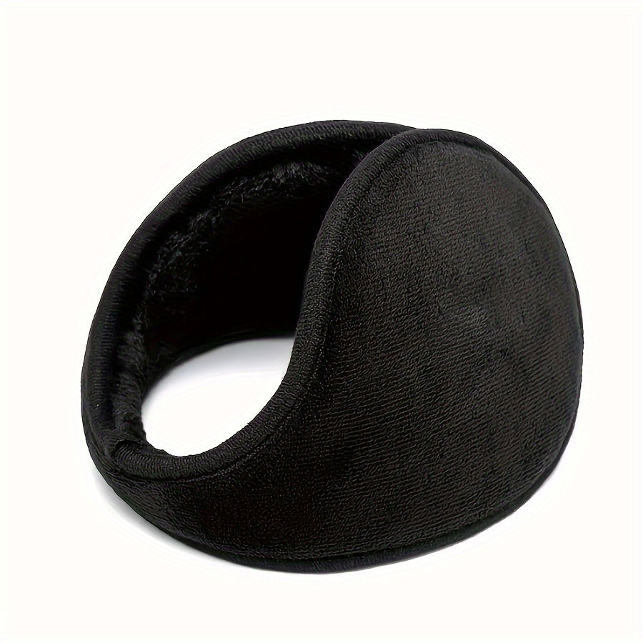 Classic Winter Ear Muffs Thickened Polyester Warm Ear Covers Unisex Hand Wash