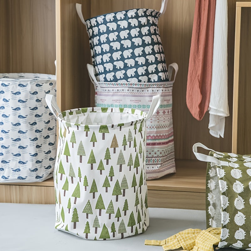Portable Foldable Storage Bucket for Baby Toys & Clothes