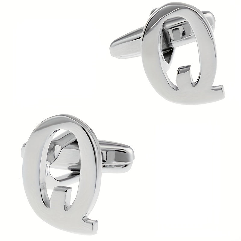 Men's French Button Q Cufflinks