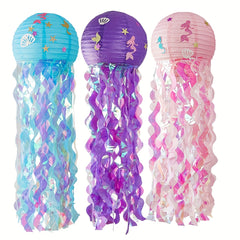 Mermaid Jellyfish Lantern Colorful DIY Paper Lantern Spring Party Decoration
