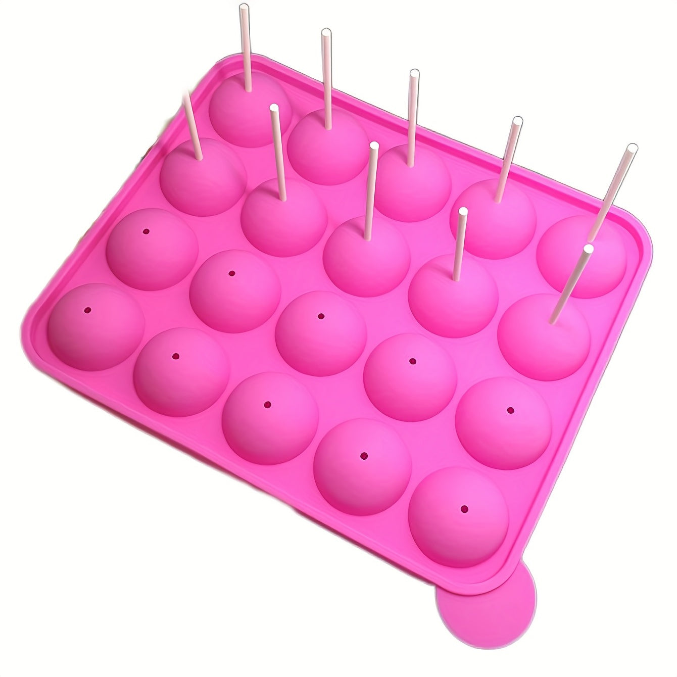 3D Silicone Lollipop Mold 20 Cavities Round Candy Mold