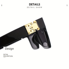 Square Polarized Sunglasses Anti Glare UV400