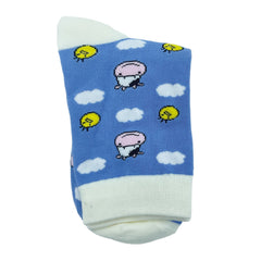 Cartoon Cow Pattern Mid Tube Socks Women's Stockings