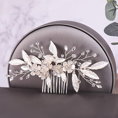 Bridal Hairbrush Pearl Crystal Wedding Hair Accessories