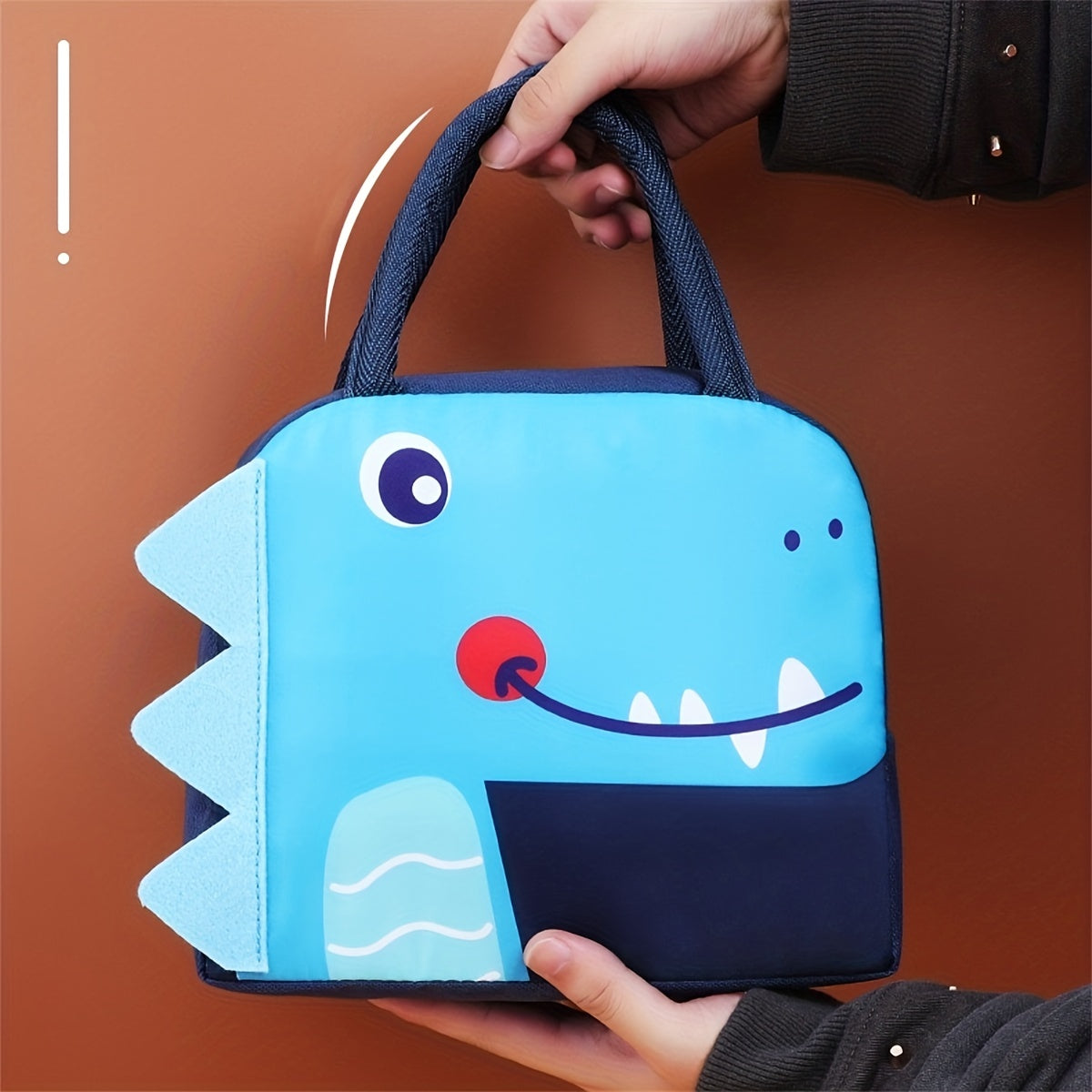 3D Cartoon Insulated Lunch Bag for School, Office, Outdoor Camping
