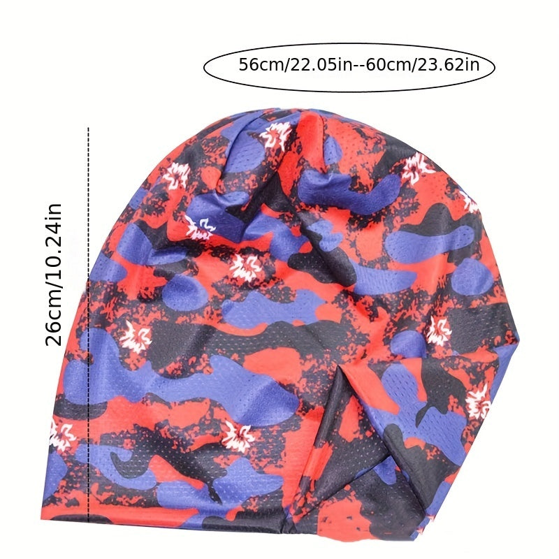 Mesh Stacking Cap Camouflage Pullover Thin Head Wrap