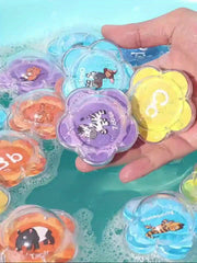 10pcs Floating Bath Learning Toys Alphabet & Number Animal Water Toy Set
