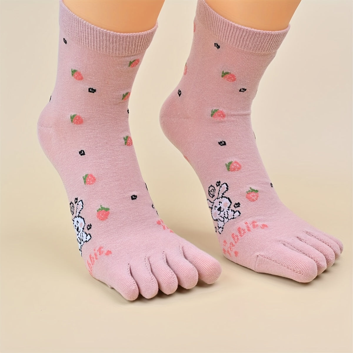 10 Pairs Cartoon Animal Print Socks Women's Stockings