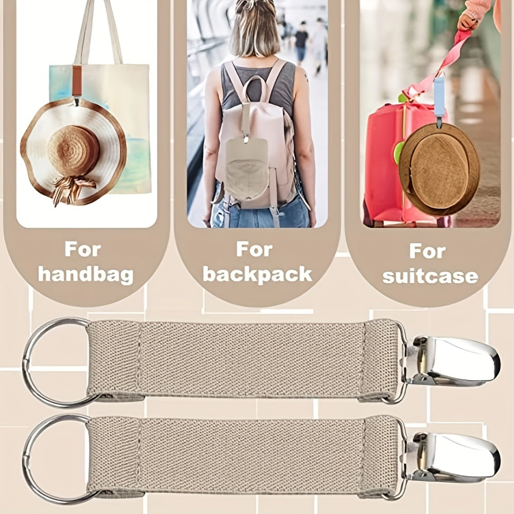 1pc Travel Hat Clip Elastic Hat Holder for Women Men