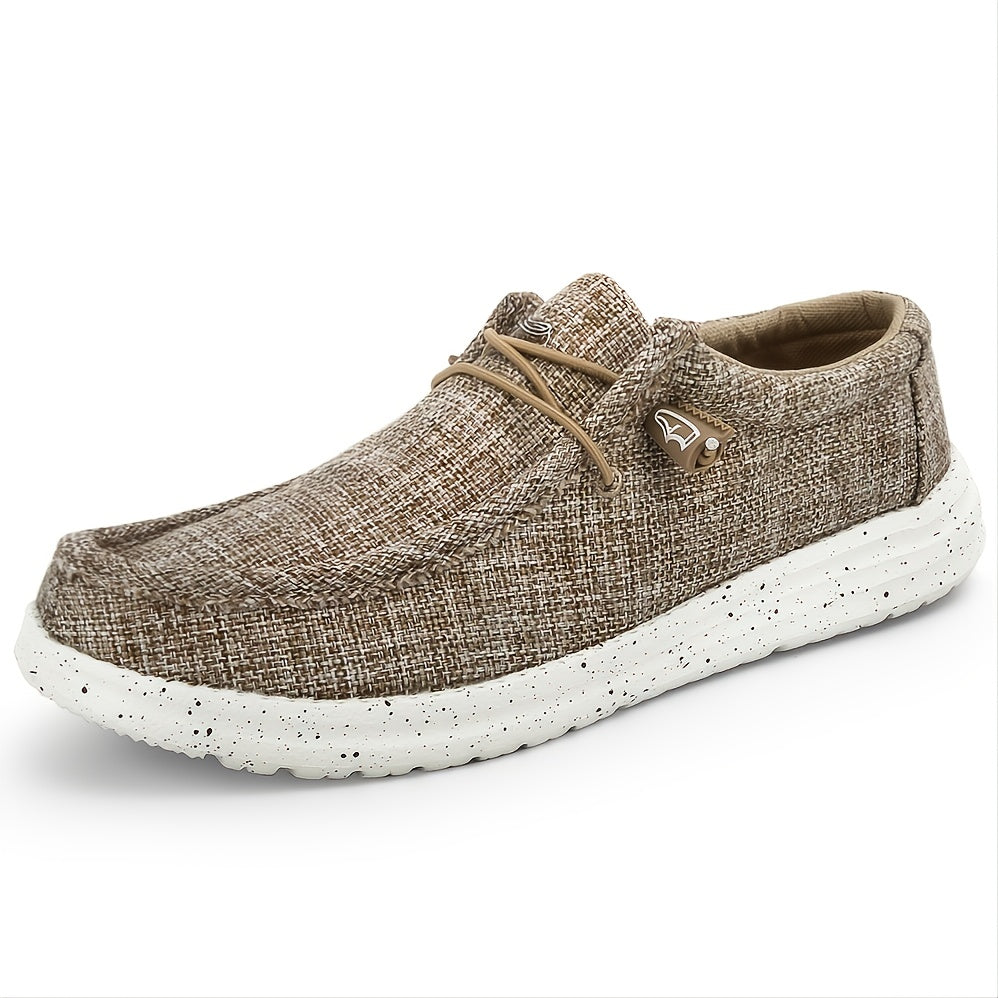 Men's Lightweight Canvas Loafer Shoes Casual Slip On Sneakers