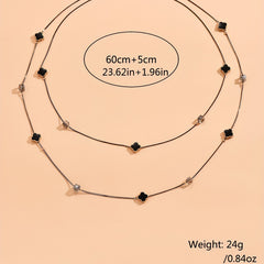 Women's Multilayer Leaf Necklace Long Necklace Party Gift