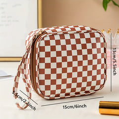 Zipper Pouch Lipstick Bag Style Makeup Bag Toiletry & Sanitary Napkin Storage