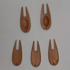 Wooden Golf Green Fork Ball Fork Bamboo Golf Repair Fork Golf Supplies