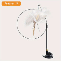 Interactive Cat Feather Toy with Bell - Scratching Exercise Toy