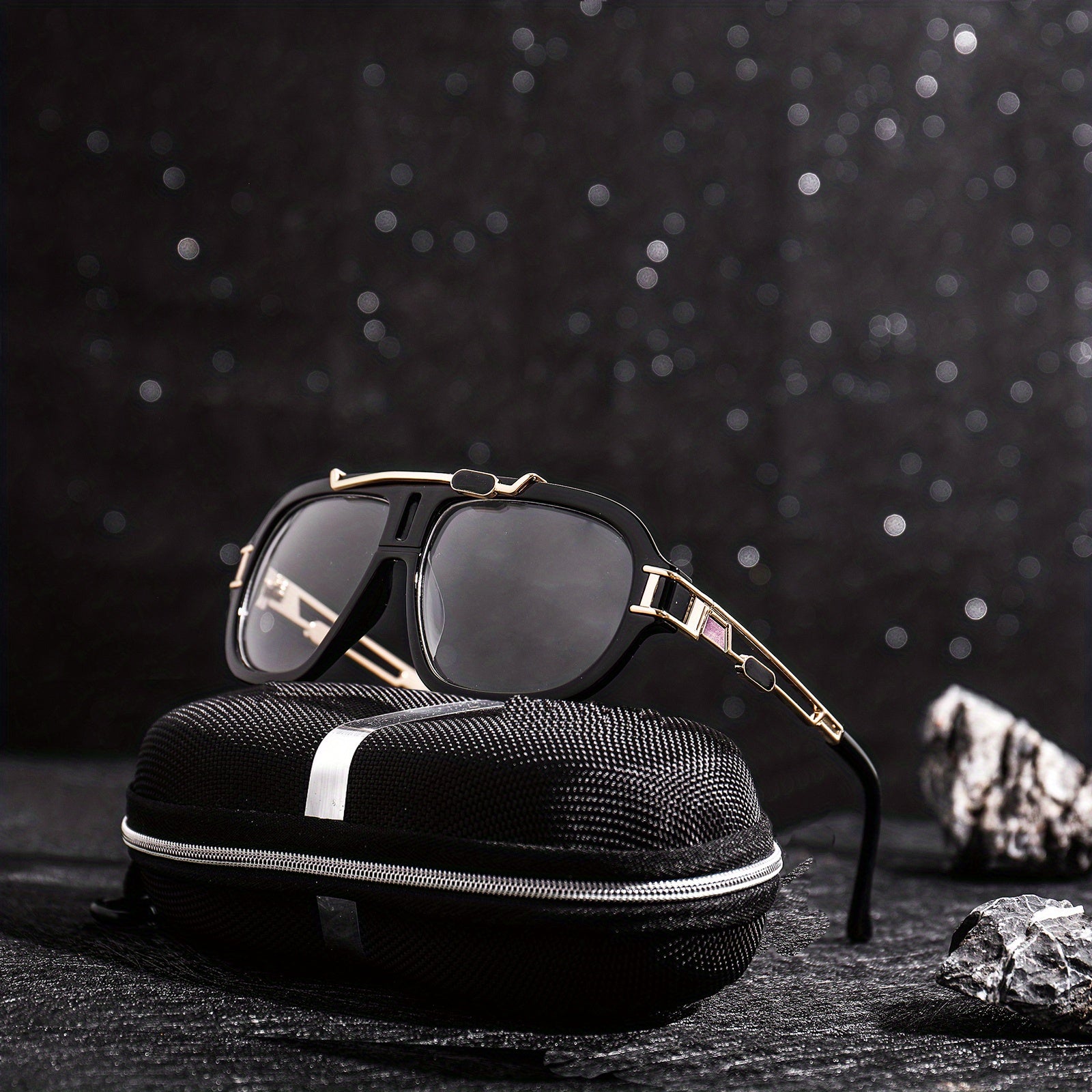 Men's Square Frame Sunglasses Unisex Steampunk Party UV Protection