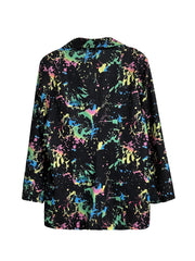  Splash Painting Print Blazer