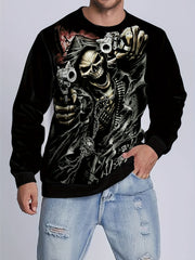 Men's 3D Pattern Print Sweatshirt for Autumn Winter
