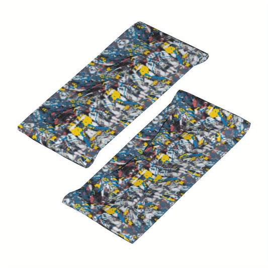 Tie Dye Headband Yellow Red Sports Casual Halloween Campus Events